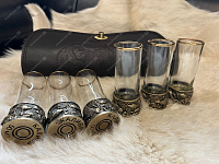 Стопки Патроны в чехле (кожа)