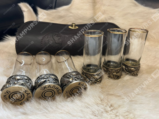 Стопки Патроны в чехле (кожа)