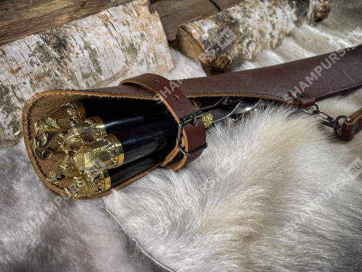 Шампуры Звери в чехле (сандал)