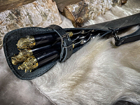 Шампуры Звери в чехле (черный)