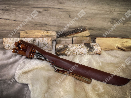 Профессиональные шампуры в чехле (сандал)