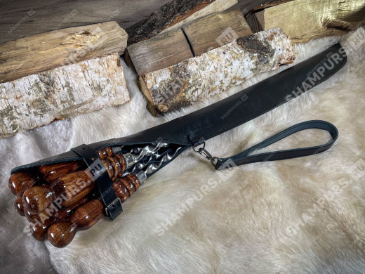 Профессиональные шампуры в чехле (черный)