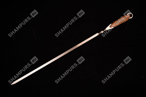 Шампур с ручкой ясень с кольцом 55 см