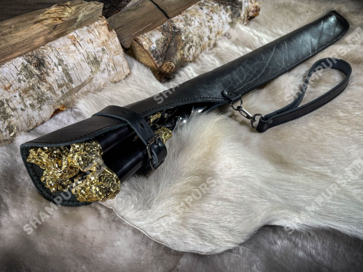 Набор шампуров Львы в чехле (черный)